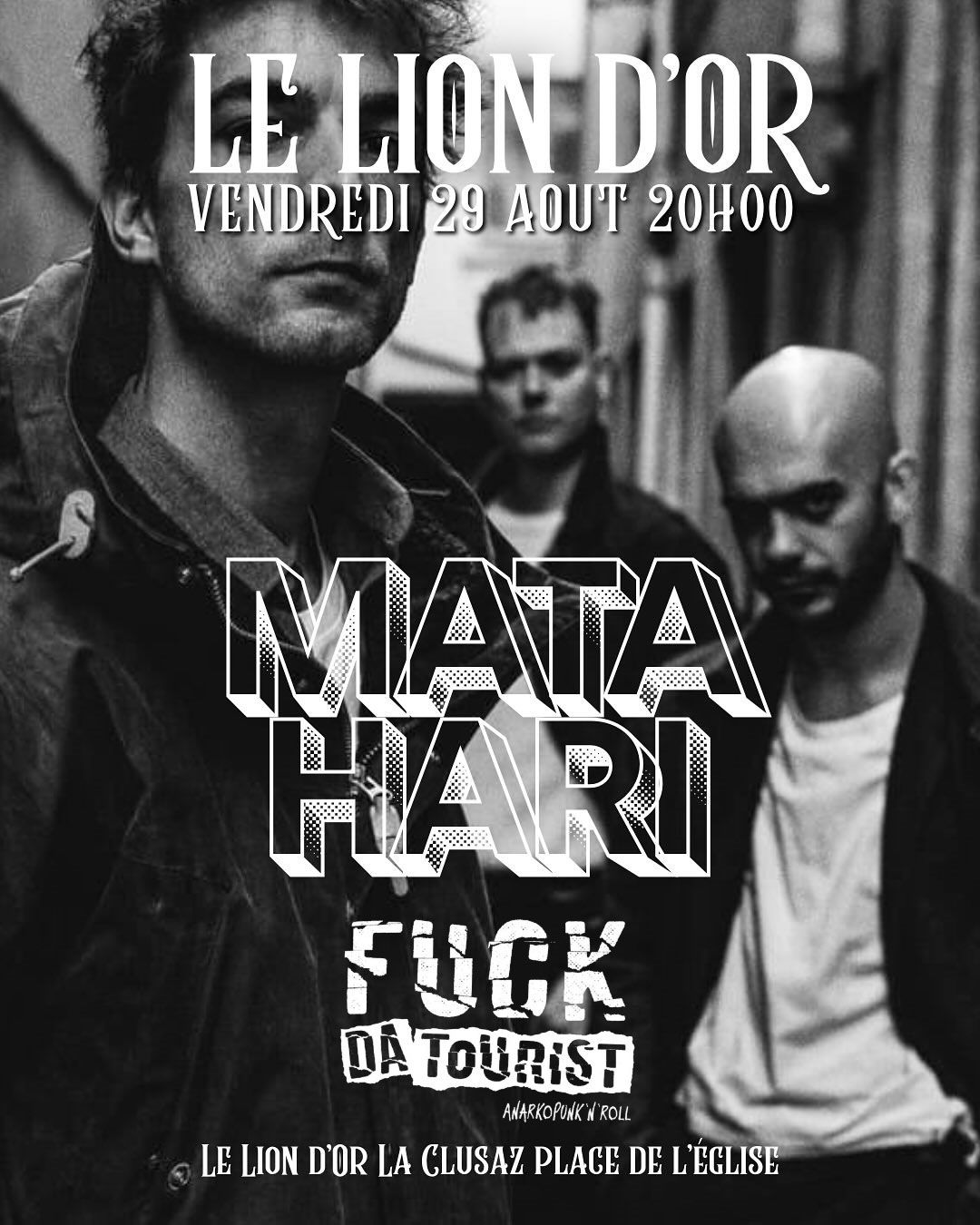 Affiche du concert de Fuck da tourist au Lion d'Or à la Clusaz (74)